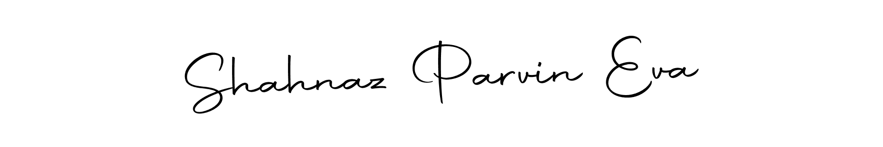 Make a beautiful signature design for name Shahnaz Parvin Eva. Use this online signature maker to create a handwritten signature for free. Shahnaz Parvin Eva signature style 10 images and pictures png