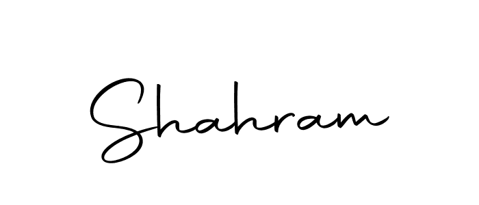 Create a beautiful signature design for name Shahram. With this signature (Autography-DOLnW) fonts, you can make a handwritten signature for free. Shahram signature style 10 images and pictures png