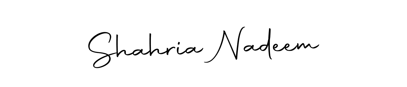 Shahria Nadeem stylish signature style. Best Handwritten Sign (Autography-DOLnW) for my name. Handwritten Signature Collection Ideas for my name Shahria Nadeem. Shahria Nadeem signature style 10 images and pictures png