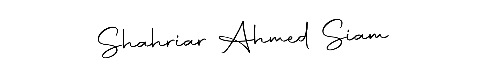 Design your own signature with our free online signature maker. With this signature software, you can create a handwritten (Autography-DOLnW) signature for name Shahriar Ahmed Siam. Shahriar Ahmed Siam signature style 10 images and pictures png