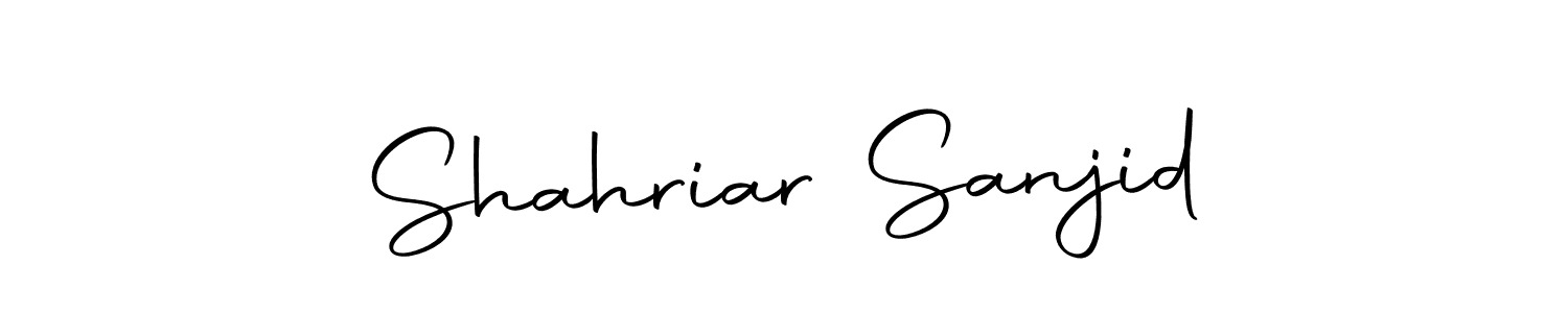 You should practise on your own different ways (Autography-DOLnW) to write your name (Shahriar Sanjid) in signature. don't let someone else do it for you. Shahriar Sanjid signature style 10 images and pictures png