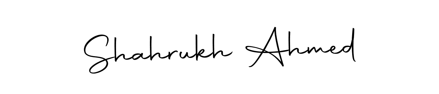 You can use this online signature creator to create a handwritten signature for the name Shahrukh Ahmed. This is the best online autograph maker. Shahrukh Ahmed signature style 10 images and pictures png