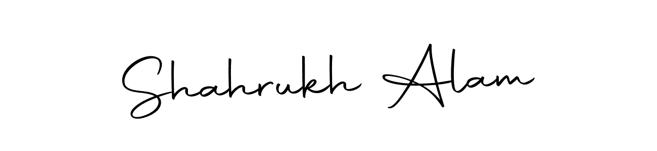 Create a beautiful signature design for name Shahrukh Alam. With this signature (Autography-DOLnW) fonts, you can make a handwritten signature for free. Shahrukh Alam signature style 10 images and pictures png