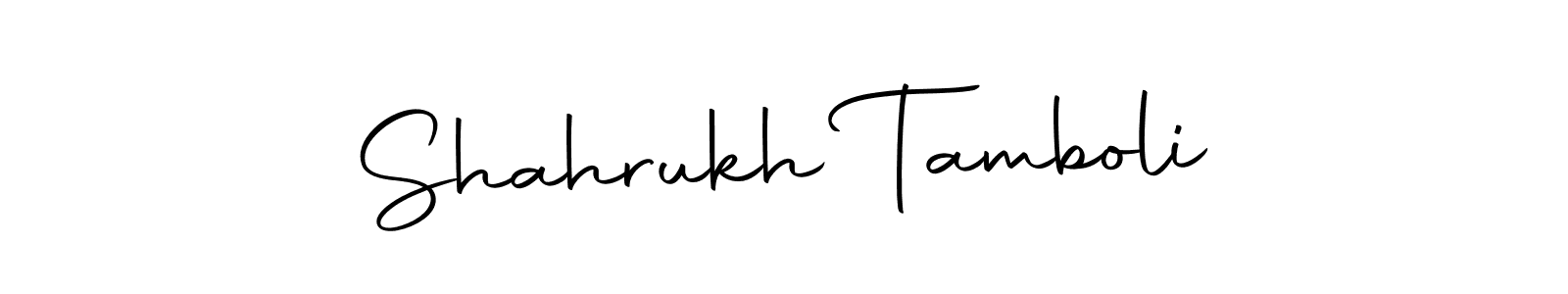 You should practise on your own different ways (Autography-DOLnW) to write your name (Shahrukh Tamboli) in signature. don't let someone else do it for you. Shahrukh Tamboli signature style 10 images and pictures png