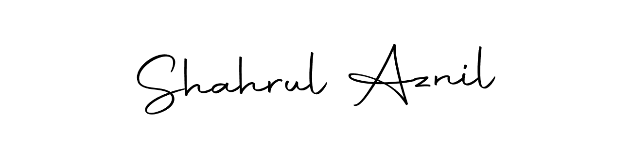 Design your own signature with our free online signature maker. With this signature software, you can create a handwritten (Autography-DOLnW) signature for name Shahrul Aznil. Shahrul Aznil signature style 10 images and pictures png