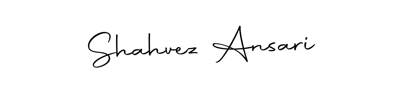 Create a beautiful signature design for name Shahvez Ansari. With this signature (Autography-DOLnW) fonts, you can make a handwritten signature for free. Shahvez Ansari signature style 10 images and pictures png