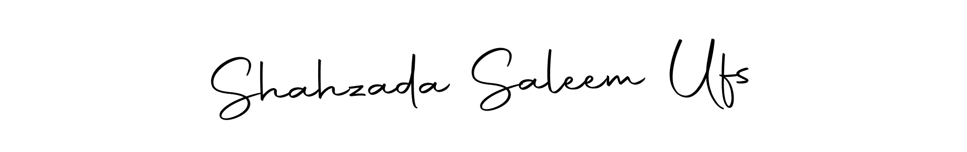 How to make Shahzada Saleem Ufs name signature. Use Autography-DOLnW style for creating short signs online. This is the latest handwritten sign. Shahzada Saleem Ufs signature style 10 images and pictures png