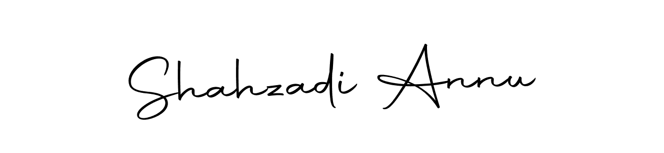 Design your own signature with our free online signature maker. With this signature software, you can create a handwritten (Autography-DOLnW) signature for name Shahzadi Annu. Shahzadi Annu signature style 10 images and pictures png