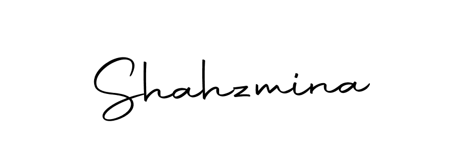 Create a beautiful signature design for name Shahzmina. With this signature (Autography-DOLnW) fonts, you can make a handwritten signature for free. Shahzmina signature style 10 images and pictures png