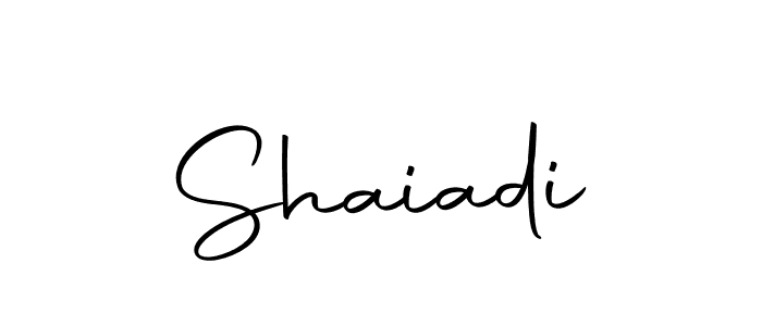 Design your own signature with our free online signature maker. With this signature software, you can create a handwritten (Autography-DOLnW) signature for name Shaiadi. Shaiadi signature style 10 images and pictures png