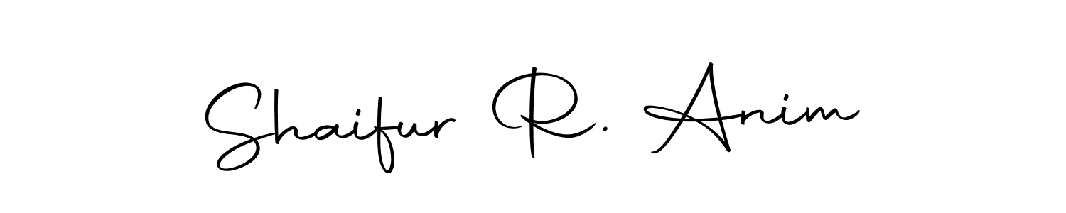 Make a beautiful signature design for name Shaifur R. Anim. With this signature (Autography-DOLnW) style, you can create a handwritten signature for free. Shaifur R. Anim signature style 10 images and pictures png