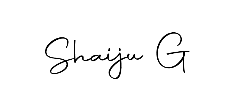 Make a beautiful signature design for name Shaiju G. Use this online signature maker to create a handwritten signature for free. Shaiju G signature style 10 images and pictures png