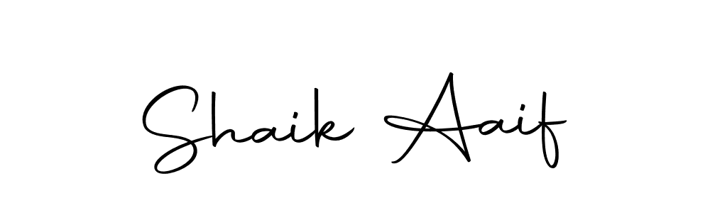 Make a beautiful signature design for name Shaik Aaif. Use this online signature maker to create a handwritten signature for free. Shaik Aaif signature style 10 images and pictures png
