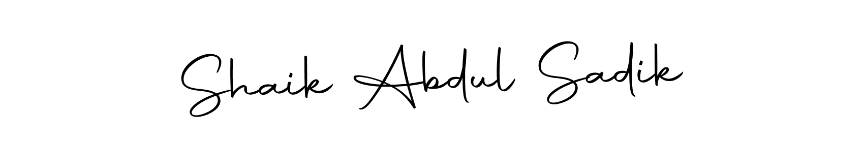 You should practise on your own different ways (Autography-DOLnW) to write your name (Shaik Abdul Sadik) in signature. don't let someone else do it for you. Shaik Abdul Sadik signature style 10 images and pictures png