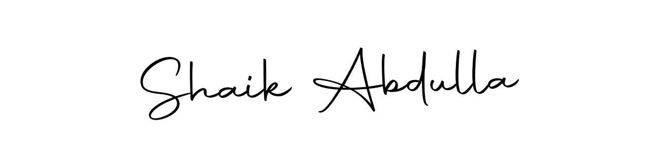 You can use this online signature creator to create a handwritten signature for the name Shaik Abdulla. This is the best online autograph maker. Shaik Abdulla signature style 10 images and pictures png