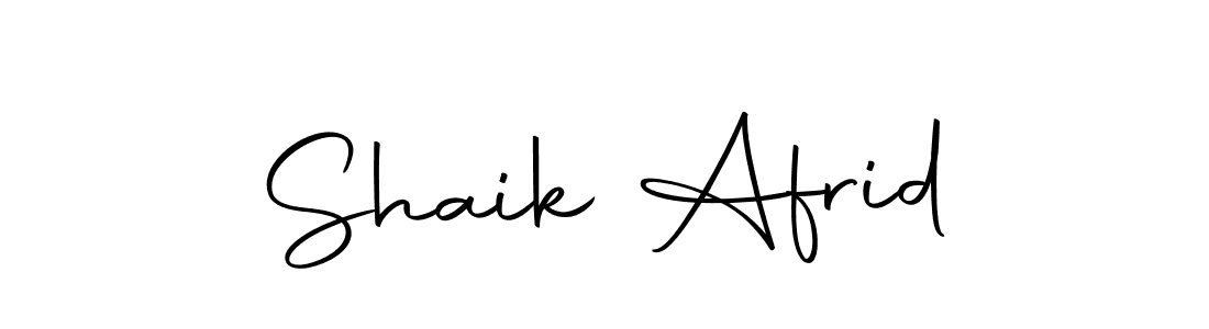 Create a beautiful signature design for name Shaik Afrid. With this signature (Autography-DOLnW) fonts, you can make a handwritten signature for free. Shaik Afrid signature style 10 images and pictures png