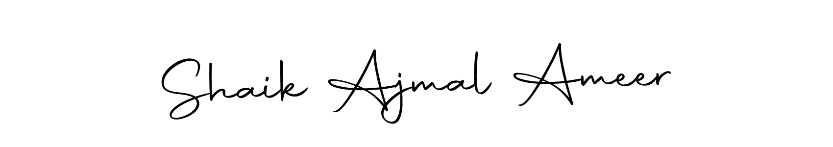 Make a beautiful signature design for name Shaik Ajmal Ameer. Use this online signature maker to create a handwritten signature for free. Shaik Ajmal Ameer signature style 10 images and pictures png