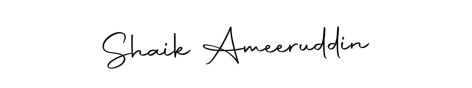 Use a signature maker to create a handwritten signature online. With this signature software, you can design (Autography-DOLnW) your own signature for name Shaik Ameeruddin. Shaik Ameeruddin signature style 10 images and pictures png