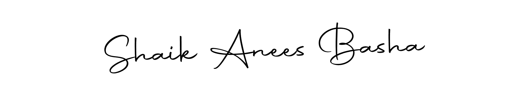 Also we have Shaik Anees Basha name is the best signature style. Create professional handwritten signature collection using Autography-DOLnW autograph style. Shaik Anees Basha signature style 10 images and pictures png