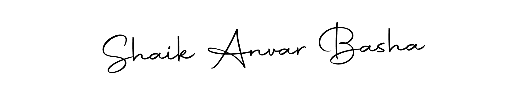 How to make Shaik Anvar Basha name signature. Use Autography-DOLnW style for creating short signs online. This is the latest handwritten sign. Shaik Anvar Basha signature style 10 images and pictures png