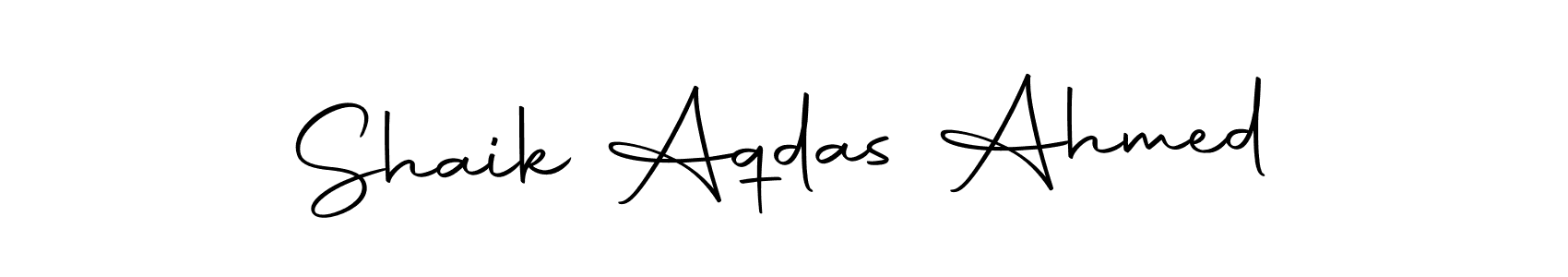 Also You can easily find your signature by using the search form. We will create Shaik Aqdas Ahmed name handwritten signature images for you free of cost using Autography-DOLnW sign style. Shaik Aqdas Ahmed signature style 10 images and pictures png