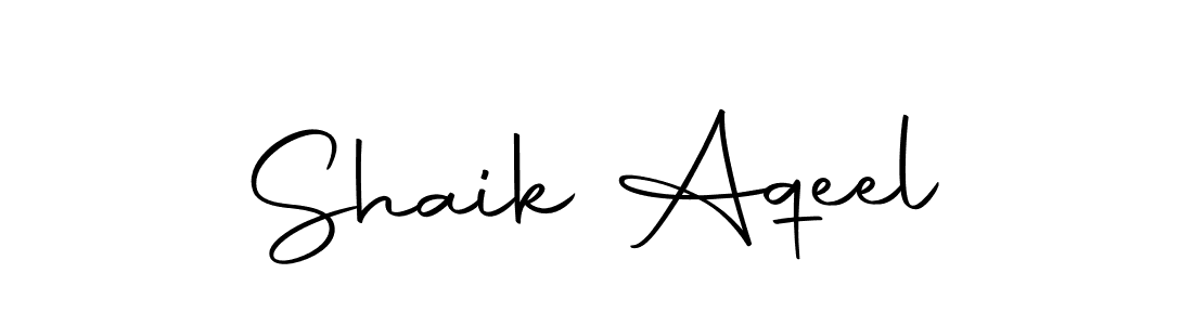 Design your own signature with our free online signature maker. With this signature software, you can create a handwritten (Autography-DOLnW) signature for name Shaik Aqeel. Shaik Aqeel signature style 10 images and pictures png