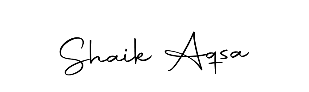 Make a beautiful signature design for name Shaik Aqsa. With this signature (Autography-DOLnW) style, you can create a handwritten signature for free. Shaik Aqsa signature style 10 images and pictures png