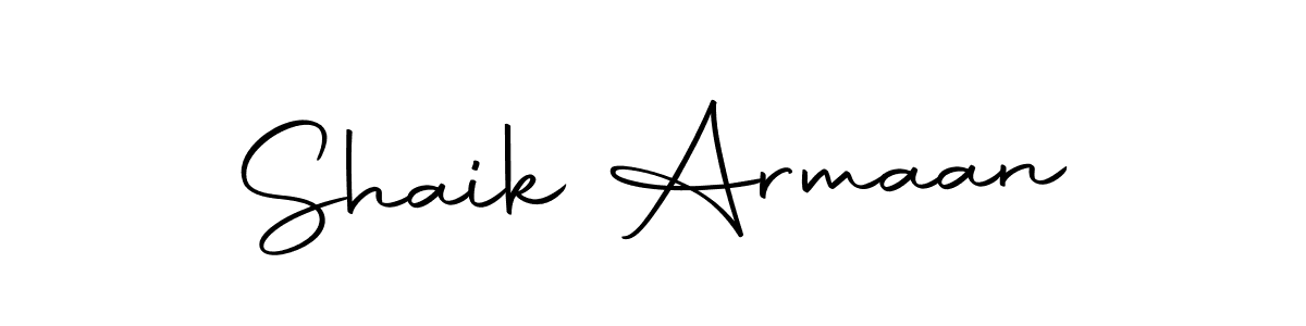 Make a beautiful signature design for name Shaik Armaan. With this signature (Autography-DOLnW) style, you can create a handwritten signature for free. Shaik Armaan signature style 10 images and pictures png