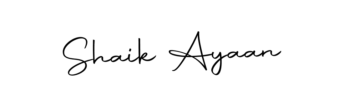 How to make Shaik Ayaan signature? Autography-DOLnW is a professional autograph style. Create handwritten signature for Shaik Ayaan name. Shaik Ayaan signature style 10 images and pictures png