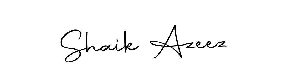 The best way (Autography-DOLnW) to make a short signature is to pick only two or three words in your name. The name Shaik Azeez include a total of six letters. For converting this name. Shaik Azeez signature style 10 images and pictures png