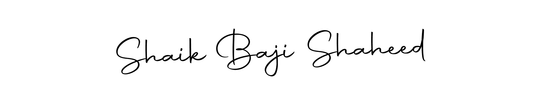 Use a signature maker to create a handwritten signature online. With this signature software, you can design (Autography-DOLnW) your own signature for name Shaik Baji Shaheed. Shaik Baji Shaheed signature style 10 images and pictures png