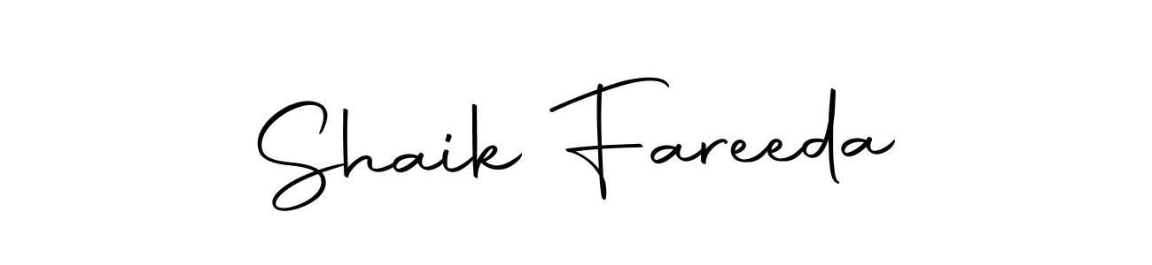 Use a signature maker to create a handwritten signature online. With this signature software, you can design (Autography-DOLnW) your own signature for name Shaik Fareeda. Shaik Fareeda signature style 10 images and pictures png