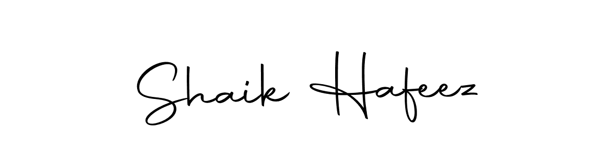 Make a beautiful signature design for name Shaik Hafeez. With this signature (Autography-DOLnW) style, you can create a handwritten signature for free. Shaik Hafeez signature style 10 images and pictures png