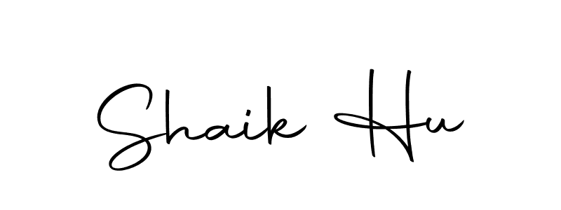 The best way (Autography-DOLnW) to make a short signature is to pick only two or three words in your name. The name Shaik Hu include a total of six letters. For converting this name. Shaik Hu signature style 10 images and pictures png