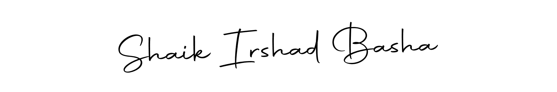 The best way (Autography-DOLnW) to make a short signature is to pick only two or three words in your name. The name Shaik Irshad Basha include a total of six letters. For converting this name. Shaik Irshad Basha signature style 10 images and pictures png