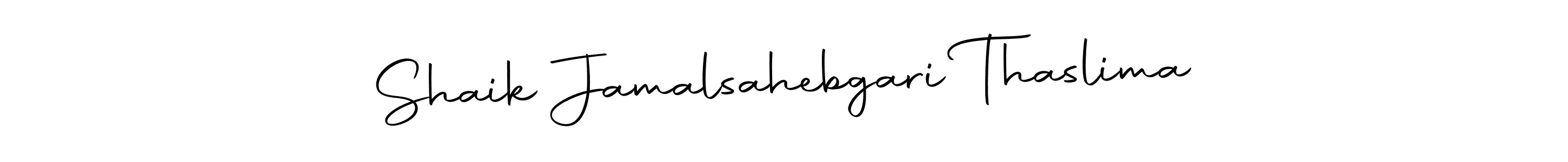 Here are the top 10 professional signature styles for the name Shaik Jamalsahebgari Thaslima. These are the best autograph styles you can use for your name. Shaik Jamalsahebgari Thaslima signature style 10 images and pictures png