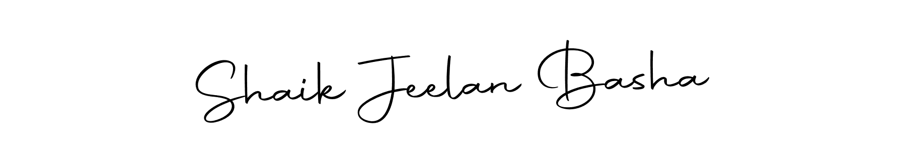 How to make Shaik Jeelan Basha name signature. Use Autography-DOLnW style for creating short signs online. This is the latest handwritten sign. Shaik Jeelan Basha signature style 10 images and pictures png