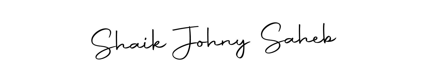 Shaik Johny Saheb stylish signature style. Best Handwritten Sign (Autography-DOLnW) for my name. Handwritten Signature Collection Ideas for my name Shaik Johny Saheb. Shaik Johny Saheb signature style 10 images and pictures png