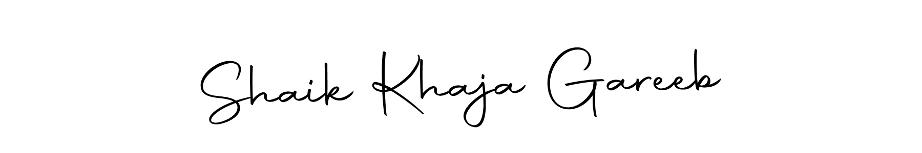 Also we have Shaik Khaja Gareeb name is the best signature style. Create professional handwritten signature collection using Autography-DOLnW autograph style. Shaik Khaja Gareeb signature style 10 images and pictures png