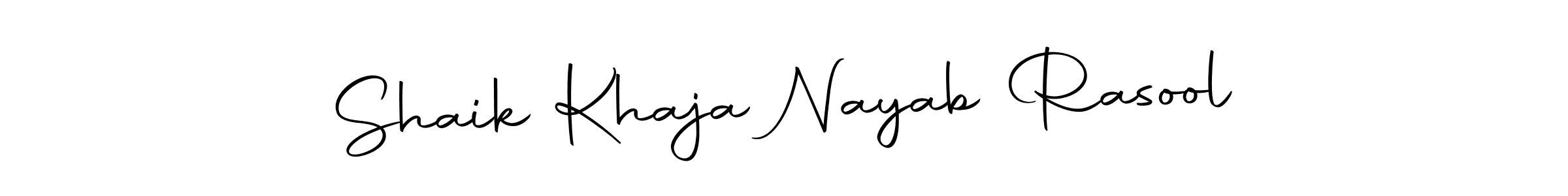 Make a short Shaik Khaja Nayab Rasool signature style. Manage your documents anywhere anytime using Autography-DOLnW. Create and add eSignatures, submit forms, share and send files easily. Shaik Khaja Nayab Rasool signature style 10 images and pictures png