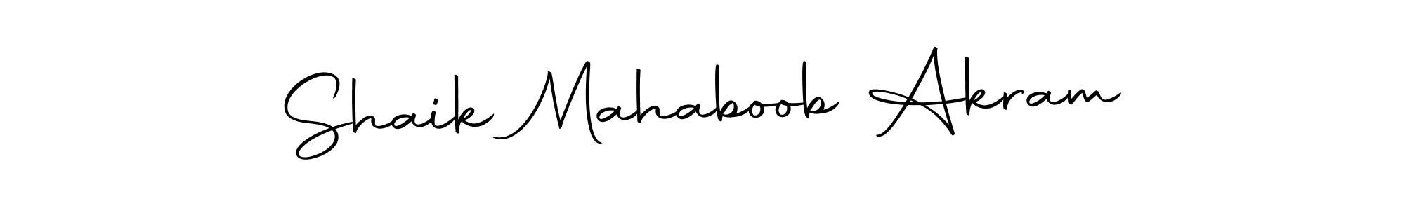 Design your own signature with our free online signature maker. With this signature software, you can create a handwritten (Autography-DOLnW) signature for name Shaik Mahaboob Akram. Shaik Mahaboob Akram signature style 10 images and pictures png