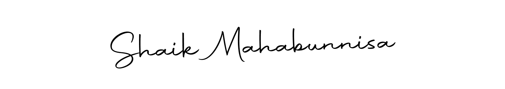 Once you've used our free online signature maker to create your best signature Autography-DOLnW style, it's time to enjoy all of the benefits that Shaik Mahabunnisa name signing documents. Shaik Mahabunnisa signature style 10 images and pictures png