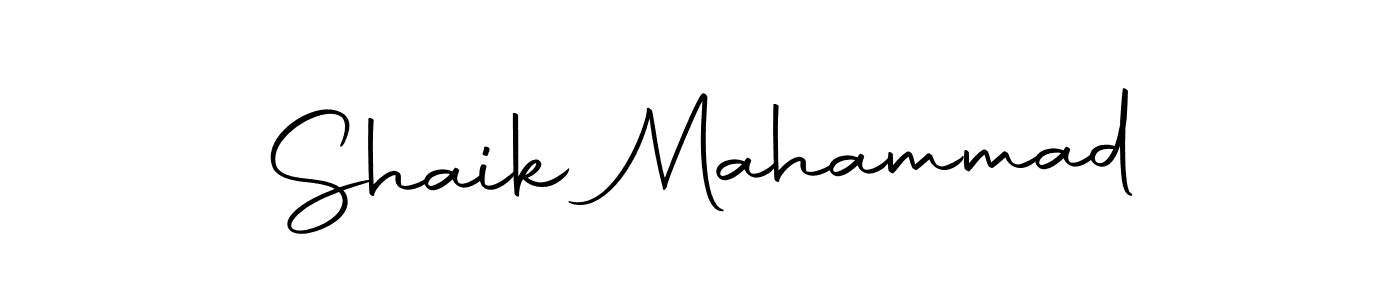 Create a beautiful signature design for name Shaik Mahammad. With this signature (Autography-DOLnW) fonts, you can make a handwritten signature for free. Shaik Mahammad signature style 10 images and pictures png