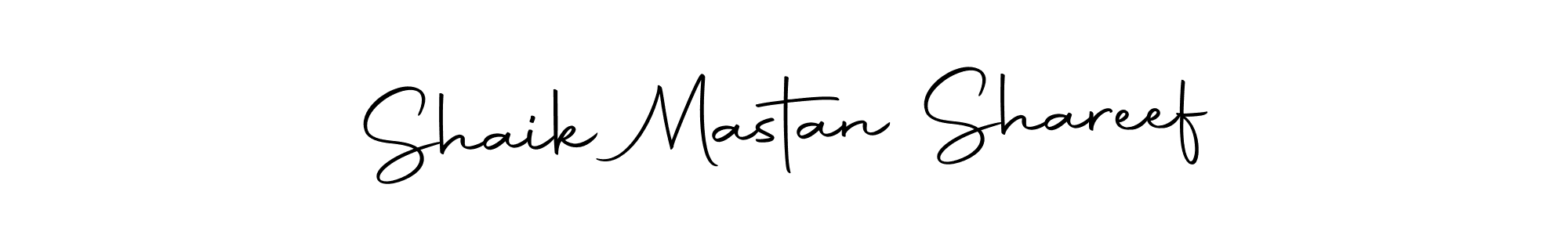 Make a short Shaik Mastan Shareef signature style. Manage your documents anywhere anytime using Autography-DOLnW. Create and add eSignatures, submit forms, share and send files easily. Shaik Mastan Shareef signature style 10 images and pictures png