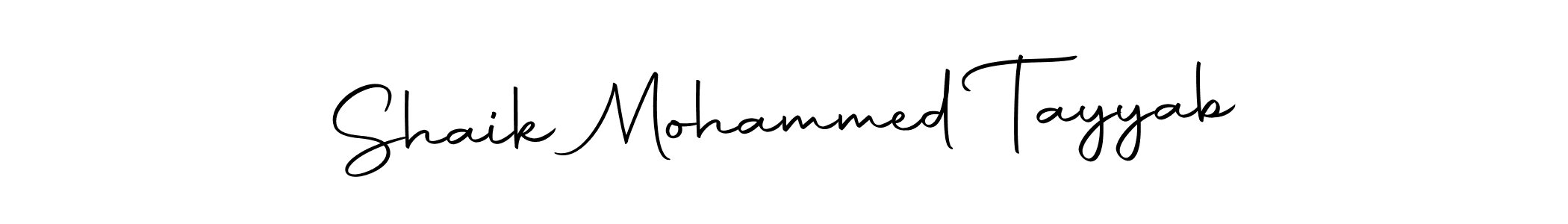 Design your own signature with our free online signature maker. With this signature software, you can create a handwritten (Autography-DOLnW) signature for name Shaik Mohammed Tayyab. Shaik Mohammed Tayyab signature style 10 images and pictures png