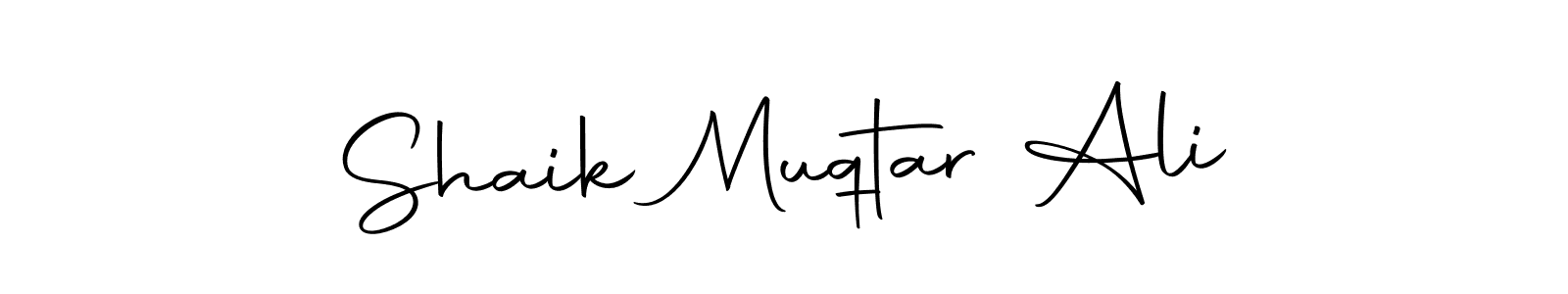 Make a beautiful signature design for name Shaik Muqtar Ali. With this signature (Autography-DOLnW) style, you can create a handwritten signature for free. Shaik Muqtar Ali signature style 10 images and pictures png