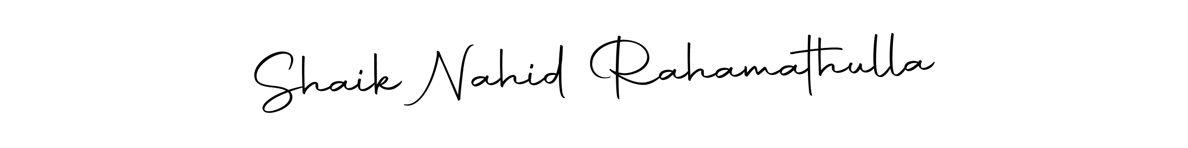How to make Shaik Nahid Rahamathulla signature? Autography-DOLnW is a professional autograph style. Create handwritten signature for Shaik Nahid Rahamathulla name. Shaik Nahid Rahamathulla signature style 10 images and pictures png
