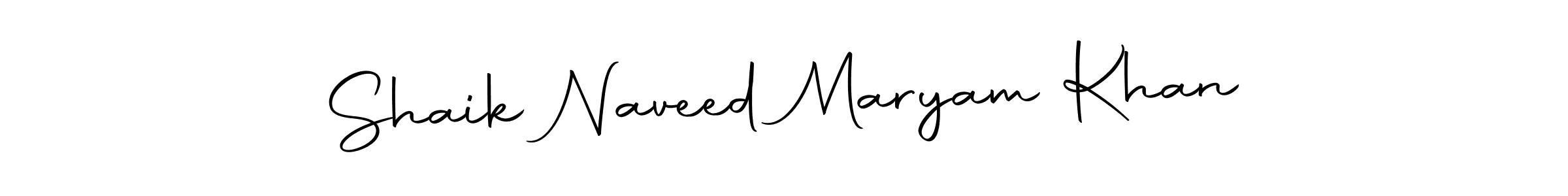 Make a beautiful signature design for name Shaik Naveed Maryam Khan. Use this online signature maker to create a handwritten signature for free. Shaik Naveed Maryam Khan signature style 10 images and pictures png