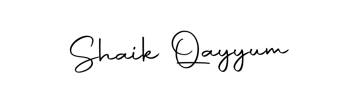 How to make Shaik Qayyum signature? Autography-DOLnW is a professional autograph style. Create handwritten signature for Shaik Qayyum name. Shaik Qayyum signature style 10 images and pictures png