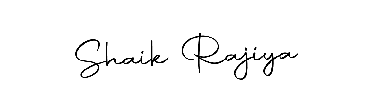 Make a beautiful signature design for name Shaik Rajiya. With this signature (Autography-DOLnW) style, you can create a handwritten signature for free. Shaik Rajiya signature style 10 images and pictures png